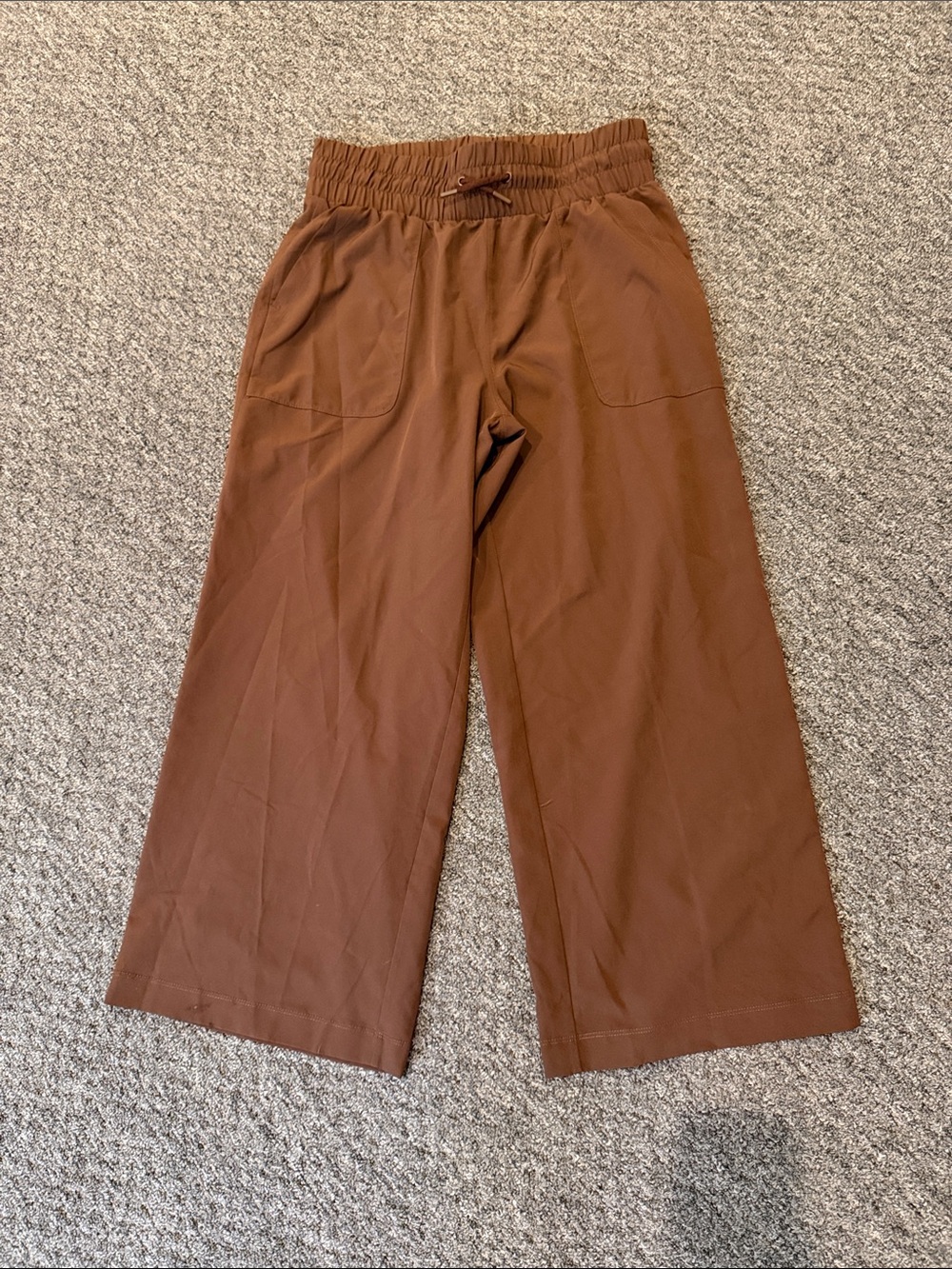 Mondetta Wide-Leg Pull-On Pants - Chestnut Brown